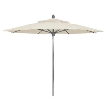 Fiberbuilt® Lucaya Natural Marine Umbrella With Aluminum Pole 8′