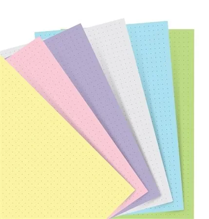 Filofax Pocket Journal Dotted Refill 60 sheets Pastel