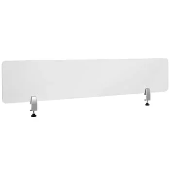 Flash Furniture Clear Acrylic Desk Partition, 12″h X 60″l
