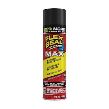 Flex Seal Max Liquid Rubber Sealant Coating, Satin Black, 17 Oz., Case Of 4