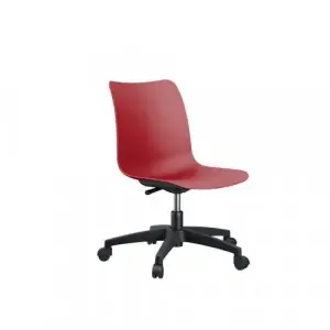 Flexi Swivel Chair 630x530x825-935mm Red KF81076