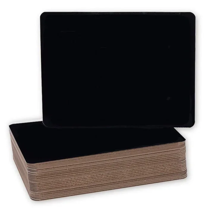 Flipside Chalkboard, 9-1/2 x 12 Inches, Black, Pack of 24