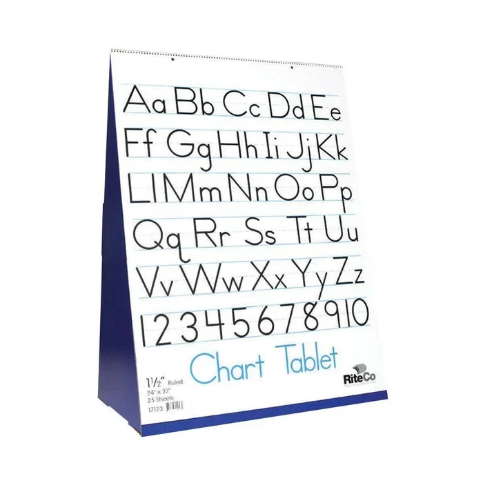 Flipside Table Top Flip Chart Set, 24 x 32 Inches, 1-1/2 Inch Ruled