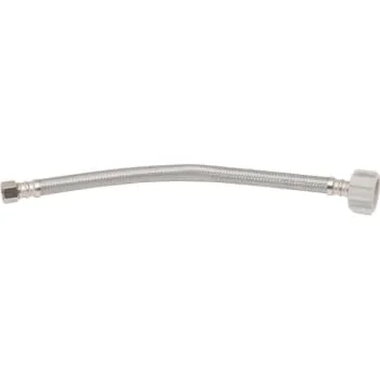 Fluidmaster® Stainless Steel Toilet Supply 16″ 1/2 Comp X 7/8 Ballcock