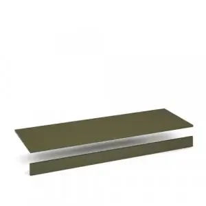 Flux Locker Top & Plinth 1600mm Olive Green FLS-TP16-OL