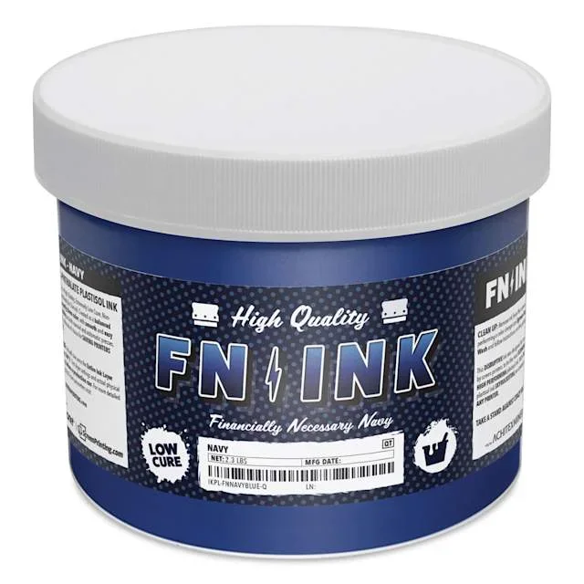 FN Ink Plastisol Screen Printing Ink – Navy, Quart