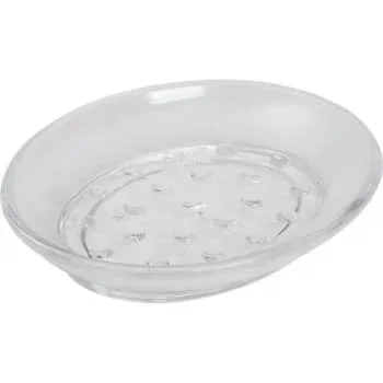 Focus Products Plastic Oval Soap Dish Clear Case Of 36
