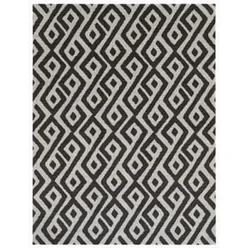 Foss Floors Abstract Rug – Grey/White, 6×8