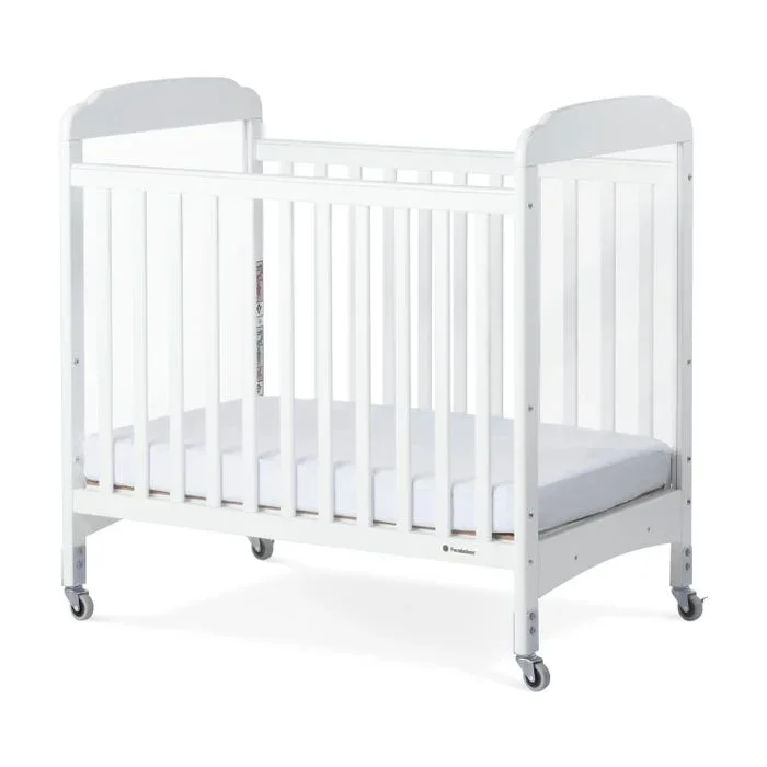 Foundations Serenity Fixed Side Clearview Crib, 39-1/4 x 26-1/4 x 40 Inches, White