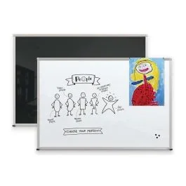 Framed Magnetic Glass Dry Erase Board