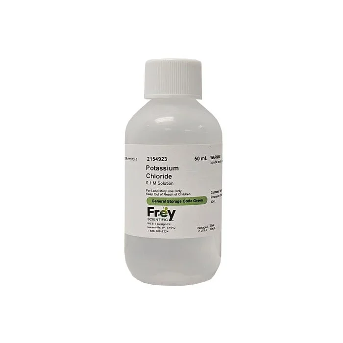 Frey Scientific Potassium Chloride Solution, 0.1M, 50 mL