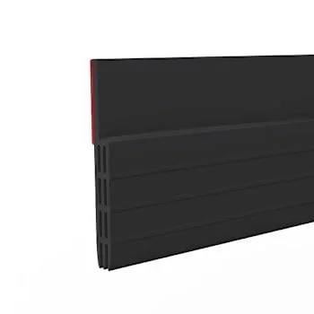 Frost King Premium Rubber Self-Stick Door Sweep, Black, 1-1/2″ X 3′