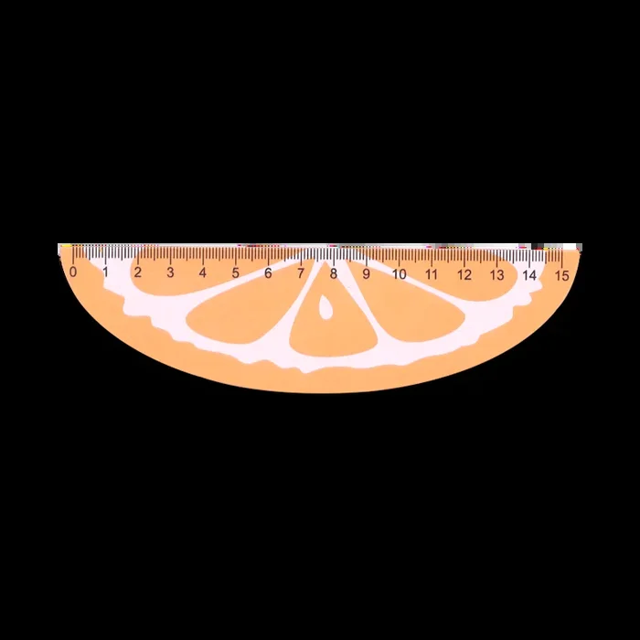 Fruit-shaped Ruler – 15 cm – Orange