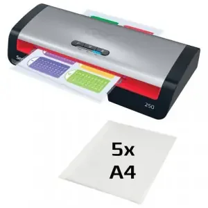 GBC 250 Office A4 Laminator Black & Red – 4410070UK