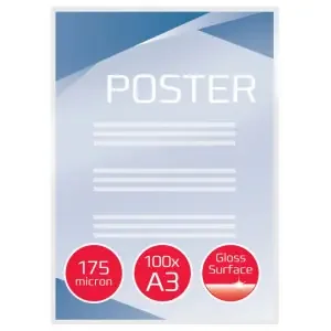GBC Laminating Pouch A3 350 Micron Pack 100