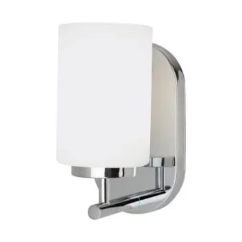 Generation Lighting Oslo 9.5 Watts One Light Bath Sconce Chrome