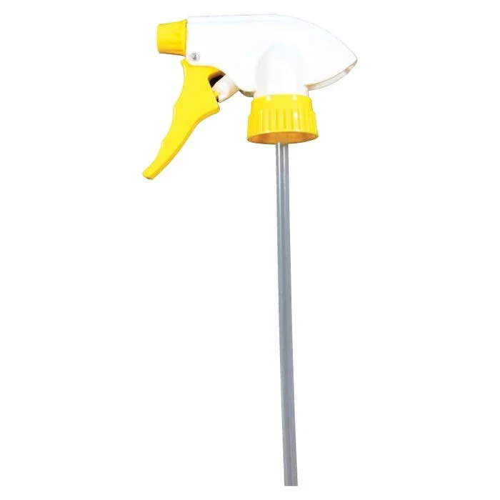 Genuine Joe Chemical Resistant Trigger Sprayer, 28 mm, Yellow