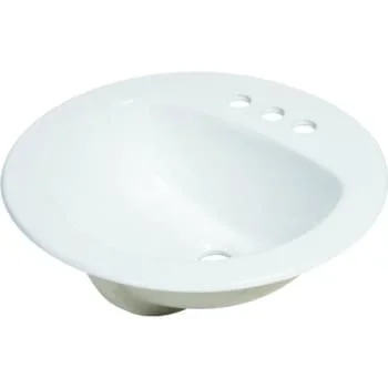 Gerber Maxwell 19″ Round Lavatory Sink White China