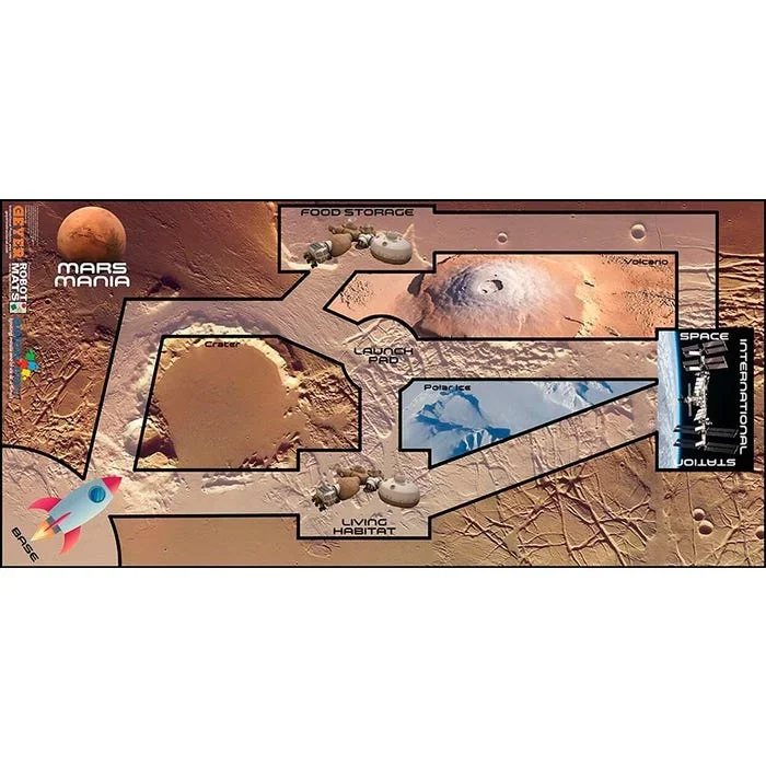 Geyer Instructional BrickEd Mars Mania Robotics Mat, FLL Size 92-3/4 x 44-3/4 Inches