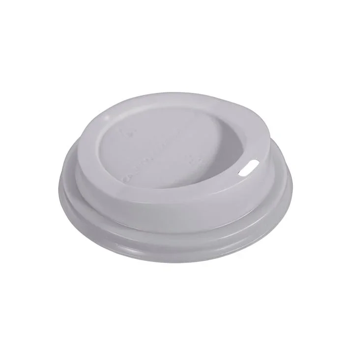 Gogo Dome Universal Size Sip-Through Lids, White, Pack of 100