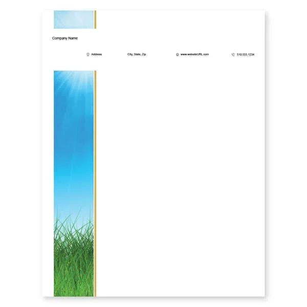 Grass Letterhead 8-1/2×11