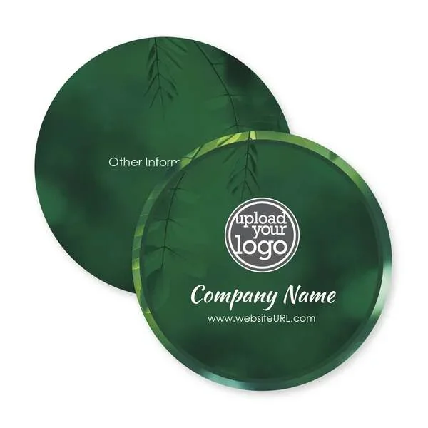 Green Fresh Coaster 3-5/8″ Circle
