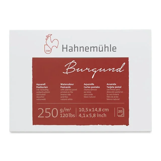 Hahnemühle Burgund Watercolor Postcard Pads