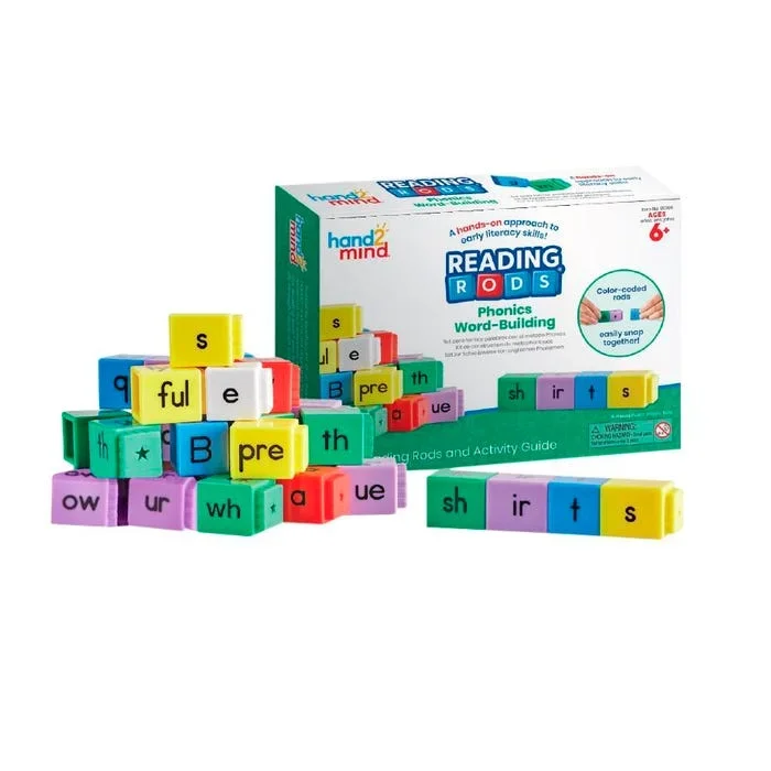 Hand2Mind Reading Rods, Phonics Word-Building