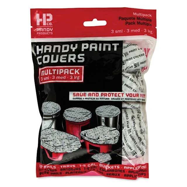 Handy Products Paint Covers Multipack – Assorted Sizes, Pkg of 9