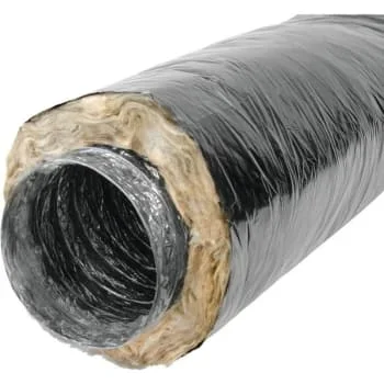 Hart & Cooley 8″X25′ R-4.2 Black Poly Flex Duct