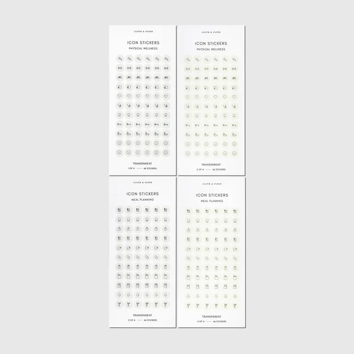 Healthy Planning Sticker Set