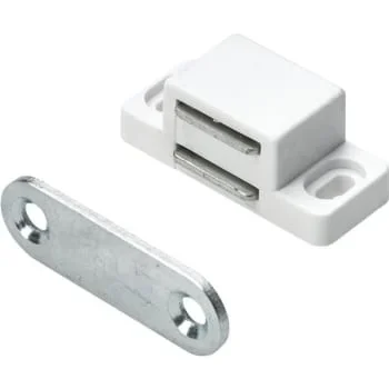 Hettich Magnetic Catch, Small, White, Package Of 25