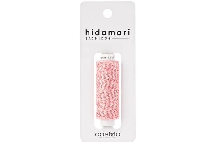 Hidamari Sashiko Thread, #201 Strawberry Milk