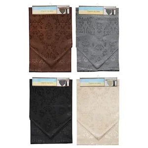 Home Collection Polyester Damask Table Runner, 72×12 in.