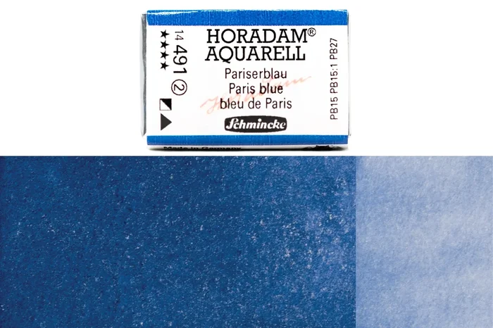 Horadam Watercolor Full Pan, #491 Paris Blue