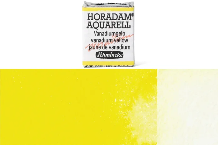 Horadam Watercolor Half Pan, #207 Vanadium Yellow