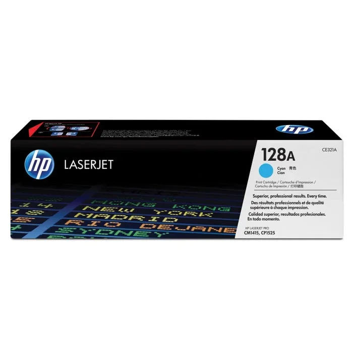 HP 128A Ink Cartridge, CE321A, Cyan