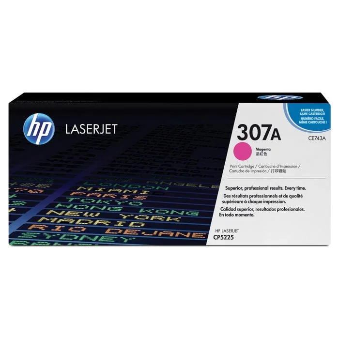 HP 307A Ink Cartridge, CE743A, Magenta