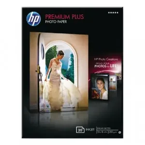 HP Premium Plus (13 x 18cm) Glossy Snapshot Photo Paper (20 Sheets)