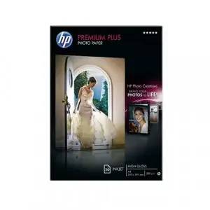HP Premium Plus (A4) Glossy Photo Paper 20 Sheets (White)