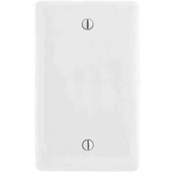 Hubbell 1-Gang White Box Mount Blank Wall Plate