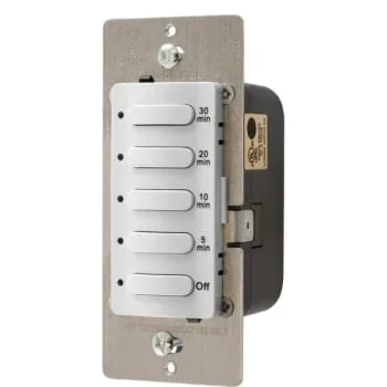 Hubbell 30 Minute 8.3 Amp 120/277 Volt Timer (White)