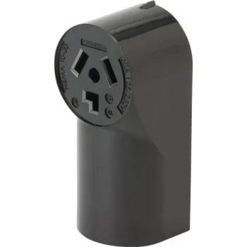Hubbell® 30 Amp 125/250 Volt Non-Grounding Ac Surface Mount Dryer/Range Duplex Standard Outlet (Black)