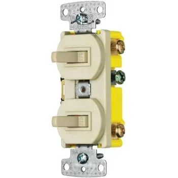 Hubbell Wiring 15 Amp Combo 2 To 3-Way Switch Ivory