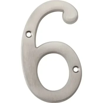 Hy-Ko 4″ Satin Nickel Number 6