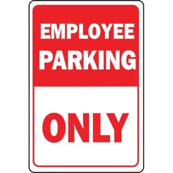 Hy-Ko “Employee Parking Only” Aluminum Sign, 12″ X 18″