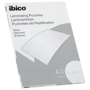 Ibico Basics Light A3 Laminating Pouches Crystal clear (Pack 100)