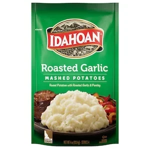Idahoan Roasted Garlic Mashed Potatoes, 4-oz. Pouch