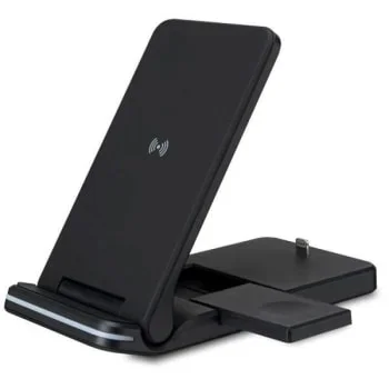 Ilive 9v/2a Wireless 3-In-1 Charging Stand Case Of 24