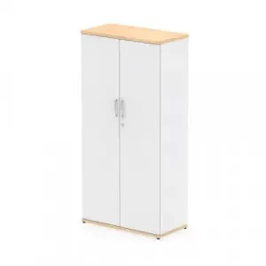 Impulse 1600mm Cupboard Maple and White